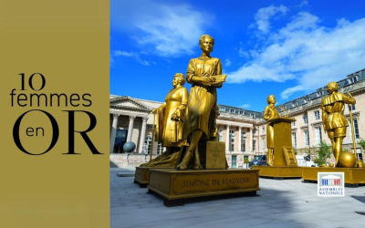 Inauguration des dix statues de femmes illustres de la cérémonie d’ouverture des Jeux Olympiques