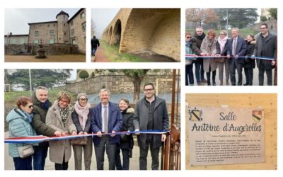 Inauguration des travaux de rénovation des abords, des voutes et de la grange du Château de Roche-la-Molière