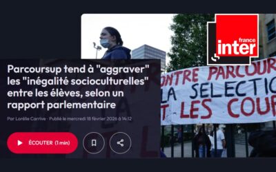 Parcoursup : Reportage dans le 13h de France Inter
