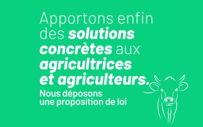 Apportons enfin des solutions concrètes aux agricultrices et agriculteurs