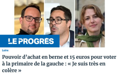 Pouvoir d’achat en berne et 15 euros pour voter à la primaire de la gauche : « Je suis très en colère » (Le Progrès)