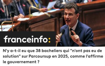 N’y a-t-il eu que 38 bacheliers qui “n’ont pas eu de solution” sur Parcoursup en 2025, comme l’affirme le gouvernement ? (FranceInfo)