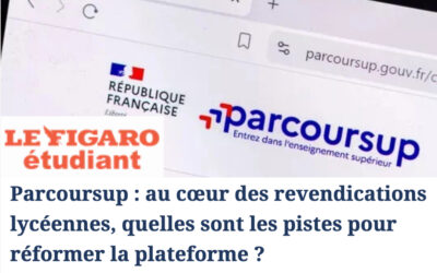 Parcoursup : au cœur des revendications lycéennes, quelles sont les pistes pour réformer la plateforme ? (Le Figaro étudiant)