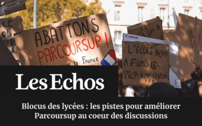 Blocus des lycées : les pistes pour améliorer Parcoursup au coeur des discussions (Les Echos)